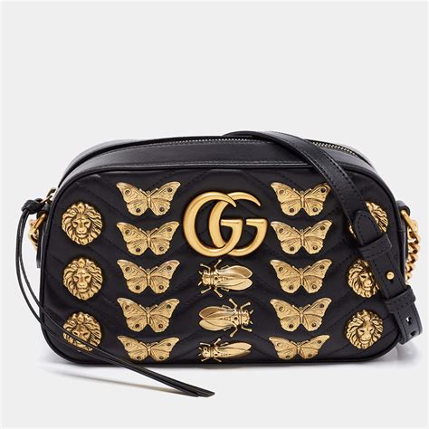 gucci gg marmont animal studs mini bag|Gucci Marmont mini street style.